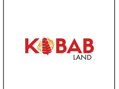 kabab Land branding design illustration logo social typography vector