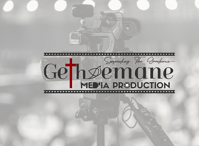 Gethsemane Media Production Logo Design branding design illustration logo mane vector