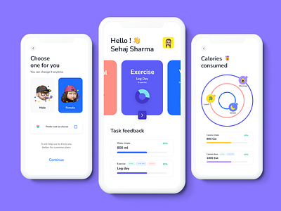 Fitness app ui kit