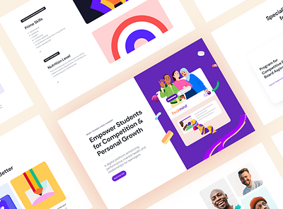 Redesign - Peakmind, Helping App for Personal Growth branding dailyui design e learning frontend illustration learning logo minimal online learning remote learning typography ui ux vector