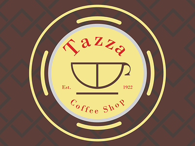 Daily Logo Challenge 6/50: Tazza/Coffee Shop branding dailylogochallenge design flat illustrator logo vector