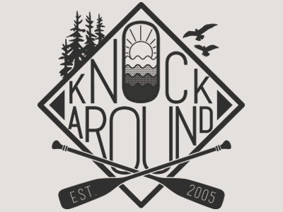 Camp Knocks camping canoe knockaround outdoors symmetry t shirt