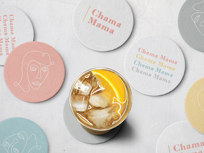 Chama Coasters bread chama coasters drinks food georgian illustration mama millennial restaurant