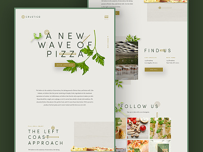 Crustica Homepage crust food garnish healthy herbs leaf natural overlap parallax pizza plant restaurant