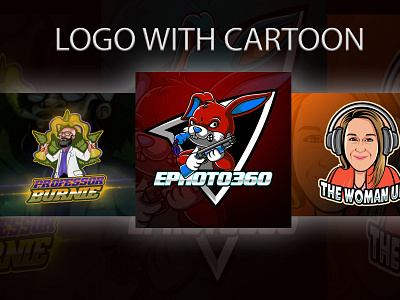 Sample cartoon character logo mascot design