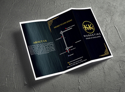 Trifold brochure branding brochure design graphic design highrise illustrator logo printing realestate trifold ui