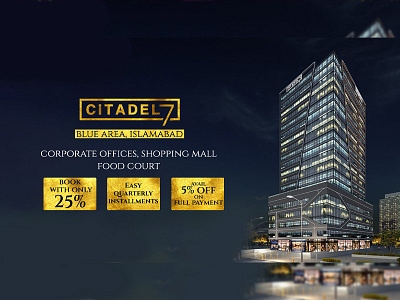 Landing Page for a project branding citadel corporate design graphic design realestate ui