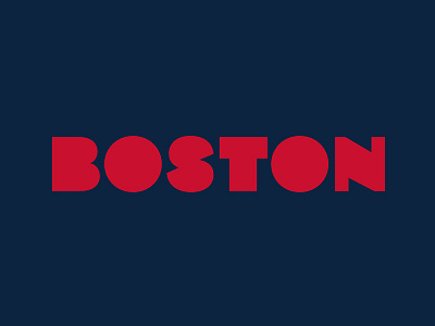 Boston design logo typelogo typography
