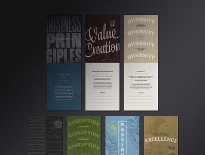 Fourth Capital Business Principles Flipbook art direction book brand design branding design graphic design illustration print design production art