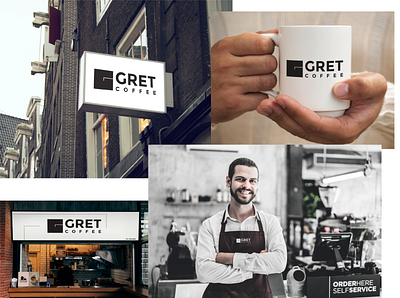 GRET COFFEE BRANDING V2 05 branding coffe design graphic design icon logo minimal typography