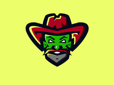 Cowboy Mascot Icon branding design flat icon illustration illustrator mascot mascot character mascot logo ui vector