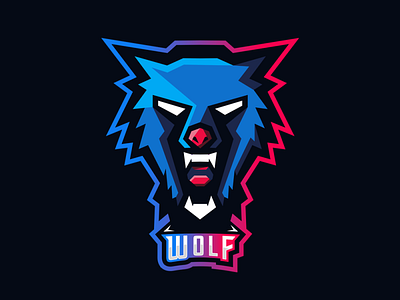 Wolf Mascot Logo app branding design flat icon illustrator logo mascot mascot character mascot logo vector