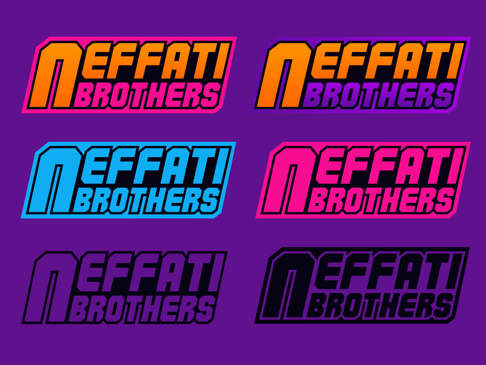 Neffati Brothers Logo by Platon Podkopov on Dribbble