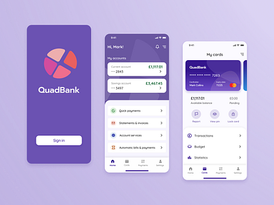 Mobile Banking App - UX/UI app bank branding design finance fintech mobile money ui uiux ux