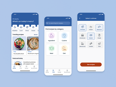 Skillet - Recipe app UX/UI app cooking design food mobile recipe ui uiux user experience ux