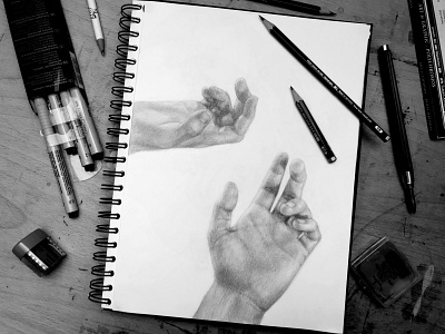 Hand study pencil pencil drawing pencil sketch sketch sketchbook traditional art