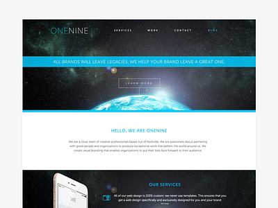 OneNine nashville new website onenine web design
