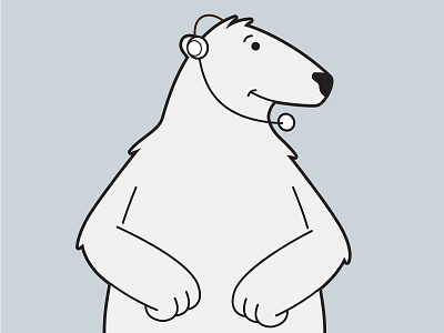 Polar Bear Character Design animal bear cartoon character design illustrator