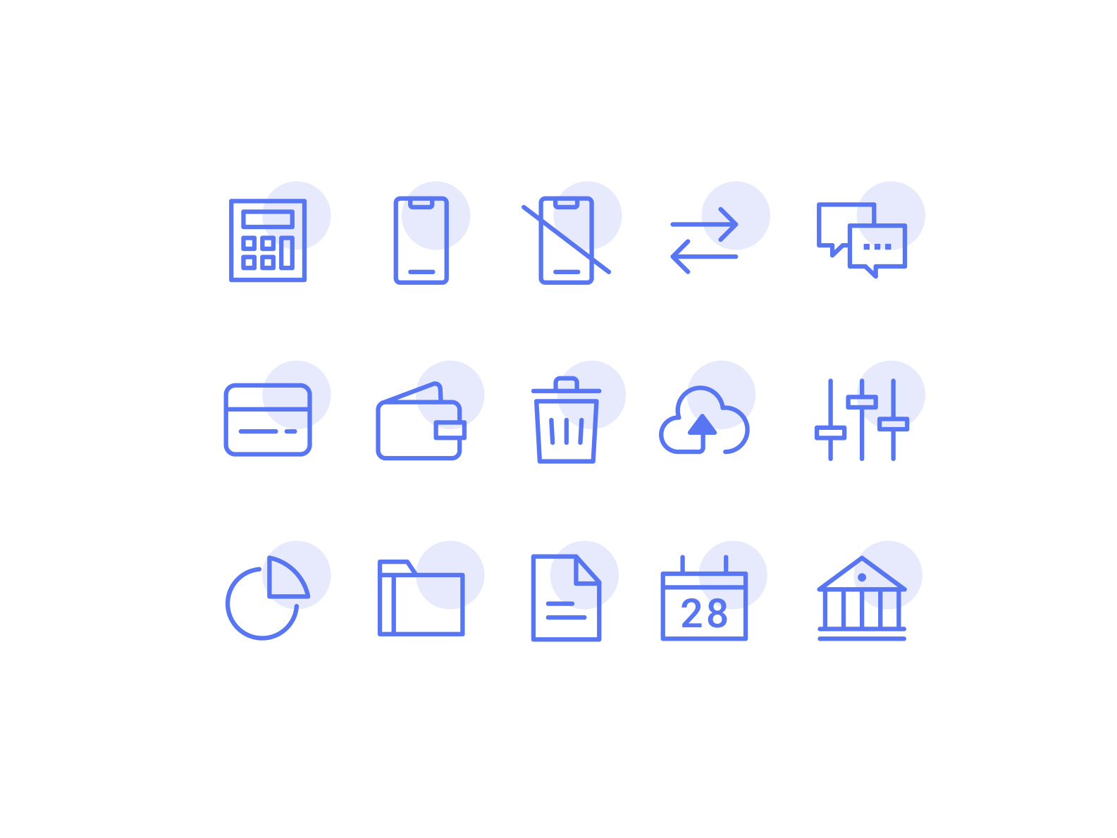 Finance Iconography by Reno Rennie on Dribbble