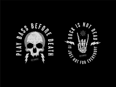 Rock Music Logos for T-Shirts grunge monochrome rock logos rockandroll skull skull art skull grunge skull icon skull logos t shirt logos tshirt tshirtdesign