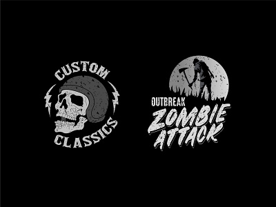 Black T-Shirt Logos blackandwhite monochrome rock and roll rock tshirt skull skull art skullmotorcylce tshirt tshirtdesign zombie zombieattack zombies