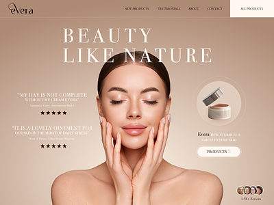 Beauty Web Site design graphic design ui ux web design website