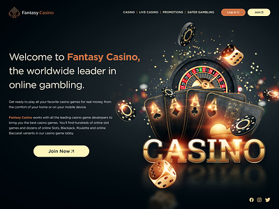 Casino Site casino site design gambling sites graphic design ui ux web design website