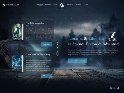 Books Website books design graphic design library ui web design website