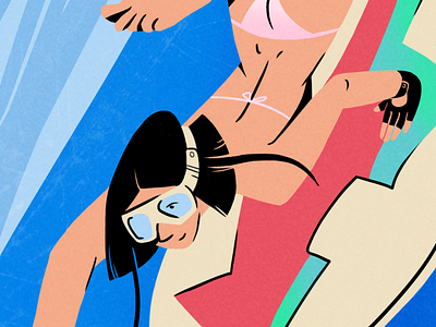 Watergirl illustration motion graphics