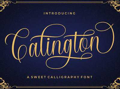 Calington Script branding calligraphy cute elegant hand drawn handlettering invation natural print script sweet typography website wedding