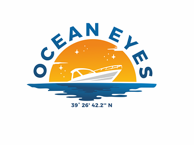 Ocean Eyes art branding illustration logo vector
