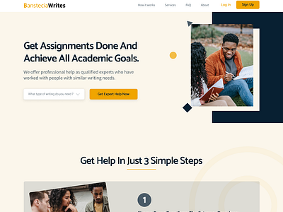 Writing Service Landing Page