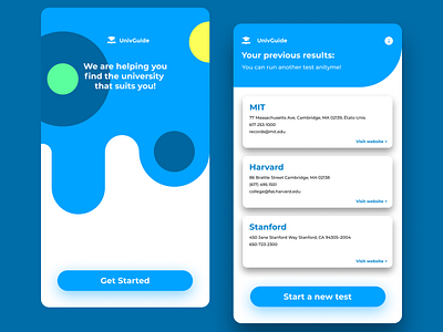 UnivGuide App Design