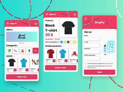 Shopping app concept