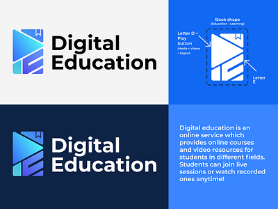 Digital Education logo design