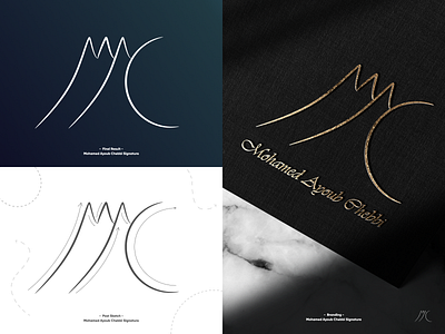 Mohamed Ayoub Chebbi Signature branding design designer logo note signature sketch vector