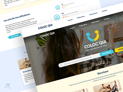 Coloc'Qui Website design