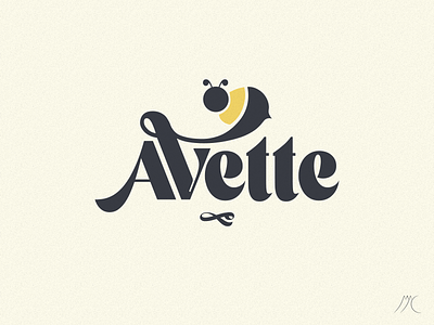 Avette bee branding cosmetic design farm honey logo product skincare vector