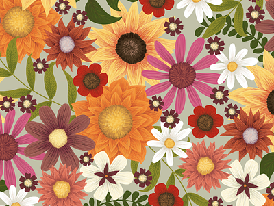 procreate floral floral floral pattern hand drawn pattern procreate surface pattern design