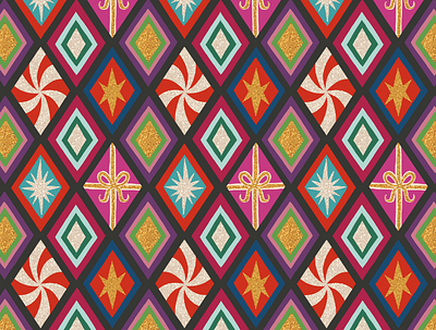 sparkly harlequin festive harlequin pat pattern procreate sparkly surface design surface pattern design