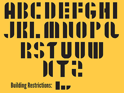 Restricted Building Block Typeface Mockup building blocks mockup restricted typeface typography