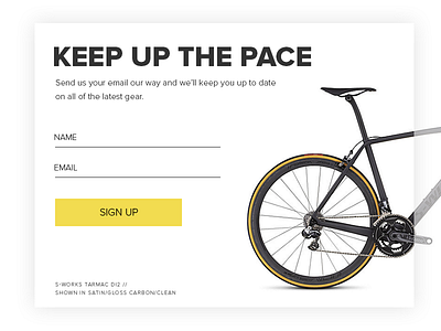 DailyUI 001 - Sign Up 001 bike daily ui dailyui sign up specialized