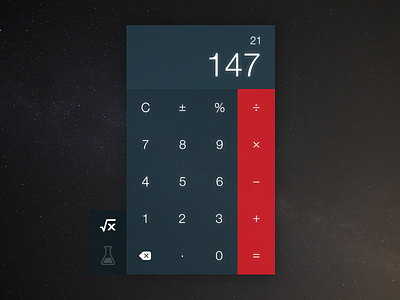 DailyUI 004 - Calculator