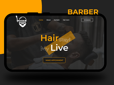 Barber web design