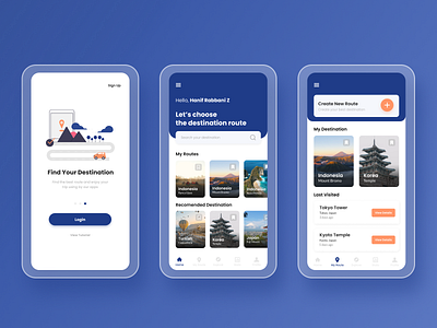 Travel App destination flatdesign maps route travel travel app trip ui uiux