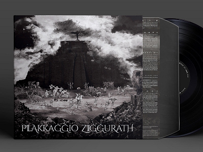 Plakkaggio Ziggurath hardcore illustration plakkaggio record