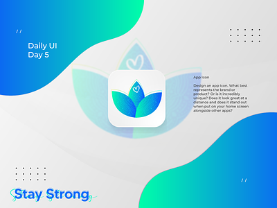 Day 5 - Daily Ui app appicon branding dailyui day5 icon logo staystrong ui ux