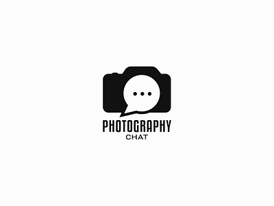 Photography Chat branding camera chat design icon illustration logo minimal photography vector