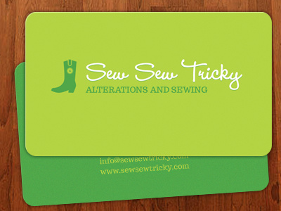 Sew Sew Tricky Business Cards business card