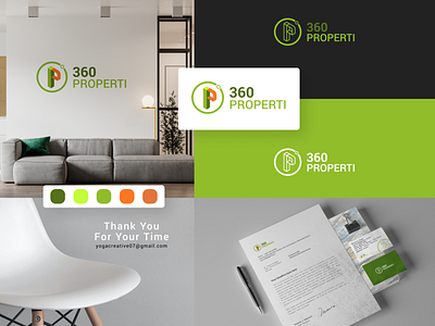 360 Properti Logo Design branding design idenity logo logodesign propertydesign